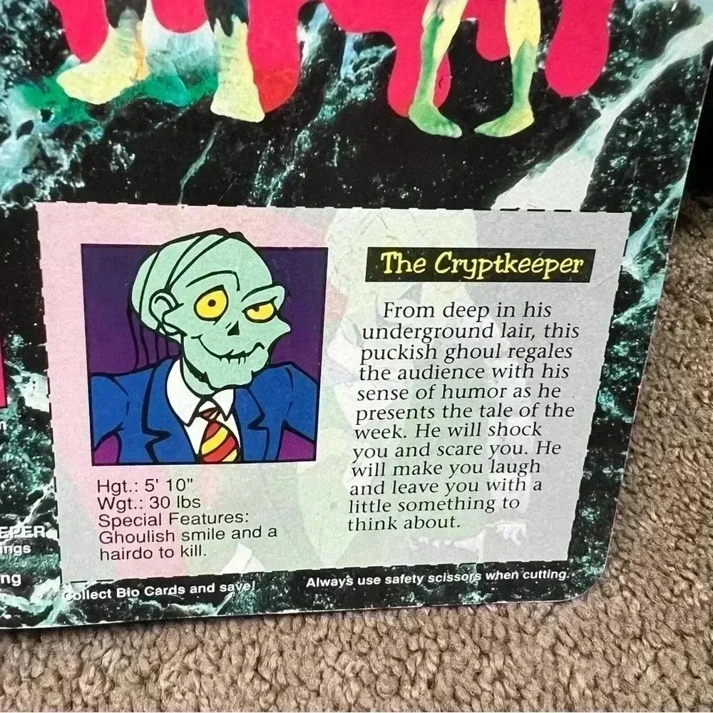 Tales from the Crypt CRYPTKEEPER Action Figure BLACK SUIT Vintage SEALED 55300